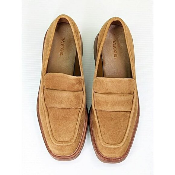 Vince Women's Robin Slip On Loafers Light Fawn Suede Leather Size 9 (MSRP $350) - Picture 5 of 11